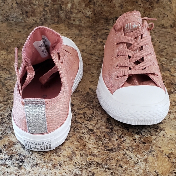 Converse Other - **SOLD **NEW! Pink And Slilver Converse